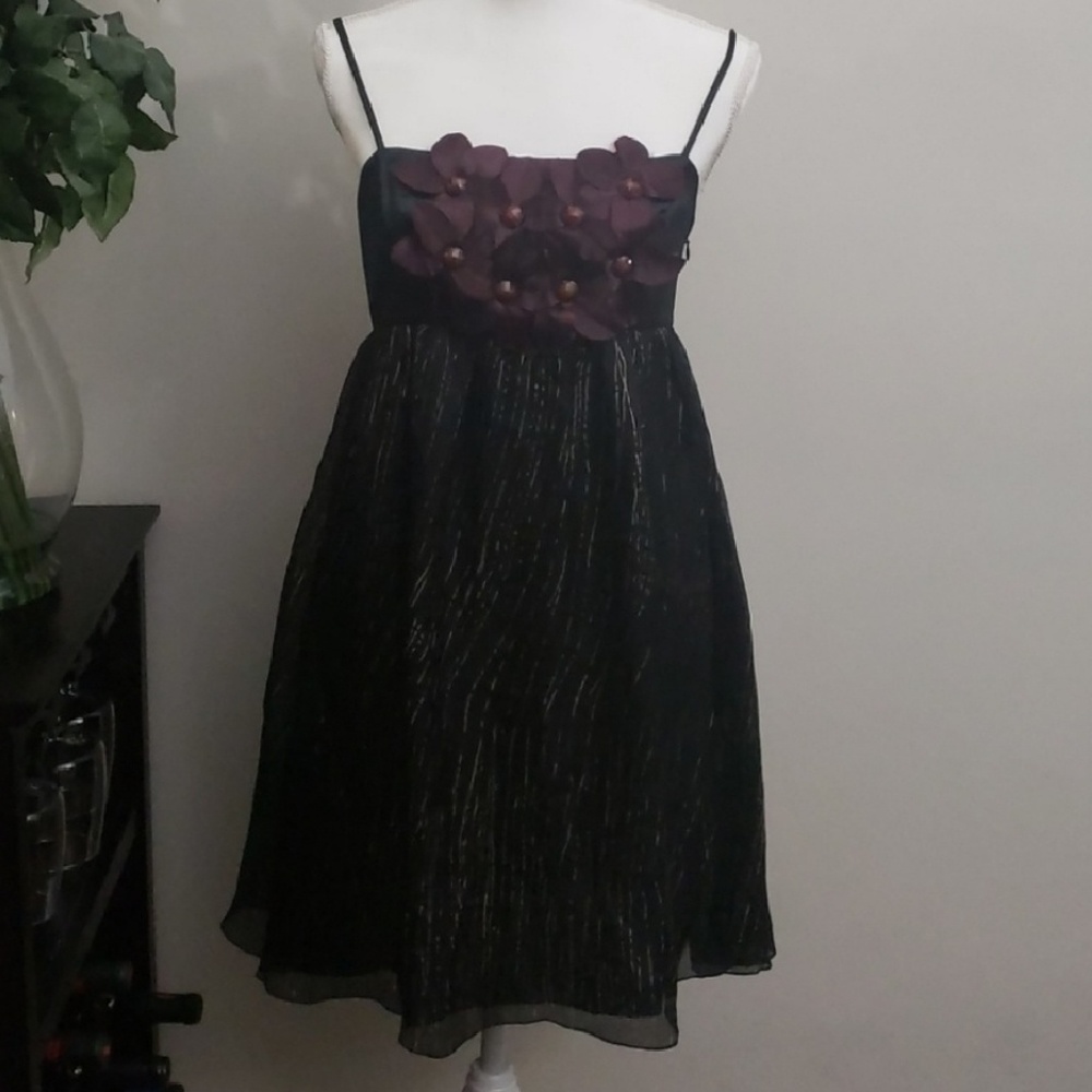 Anthropologie| Burlapp Floral Embellished Dress